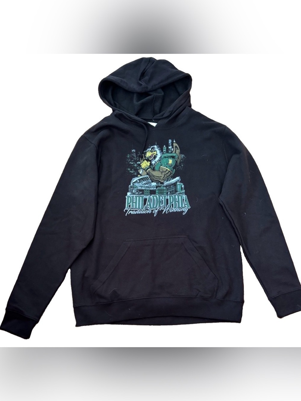 New Delta Fleece Men’s  ‘Philadelphia Tradition Of Winning’ Hoodie - Large